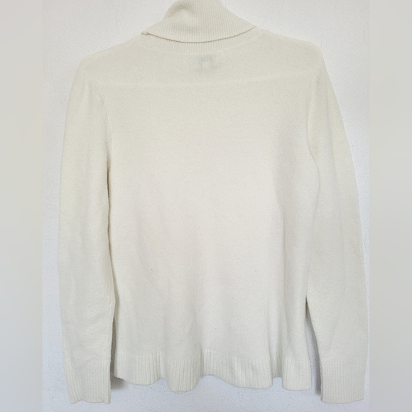 J.Crew Women's Turtleneck Sweater Acryl/Wool Blend Milk White XS - Picture 9 of 16